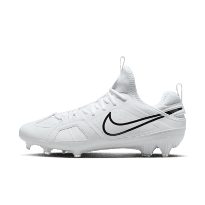 Nike Huarache 9 Varsity LAX Lacrosse Cleats Color: White/White/Black Size: 13