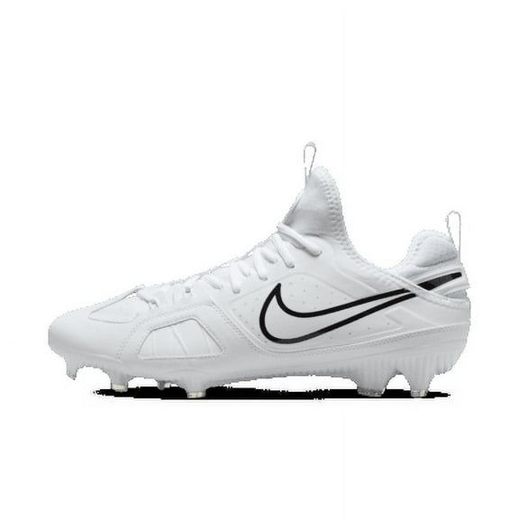 Nike Huarache 9 Varsity LAX Lacrosse Cleats Color: White/White/Black Size: 8.5