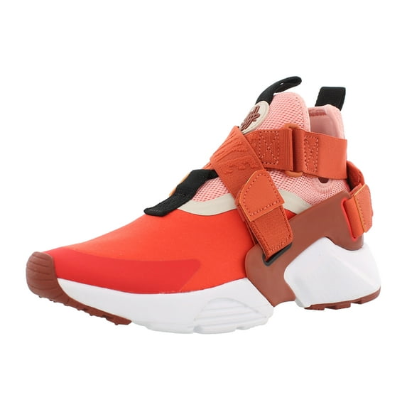 Nike Huarache City Girls Shoe Size 4, Color: Habanero Red/Mars Stone