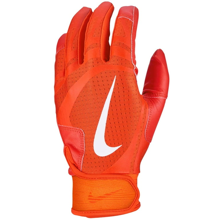 Nike Huarache Edge Adult Baseball Batting Gloves Pair Orange