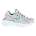 thumbnail image 1 of Nike Huarache Run Big Kids' Shoes Wolf Grey/Sunset Pulse 654275-034, 1 of 6
