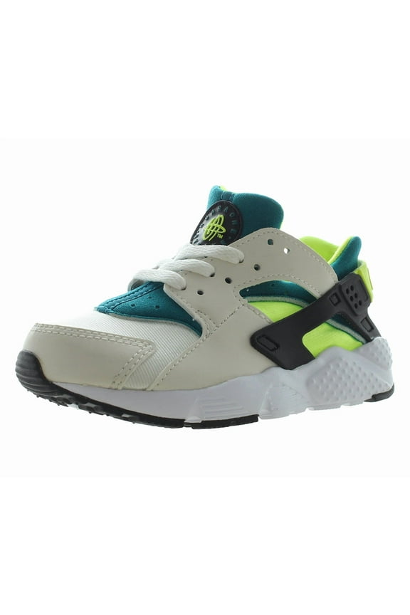 Huarache Run PS Boys Shoes Size 10.5, Color: Phantom/Bright Spruce/Black/Volt