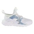 thumbnail image 1 of Nike Huarache Run Ultra Little Kids Running Shoes White/White-Royal Tint 859593-102, 1 of 6