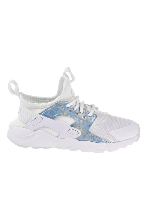 Huarache Run Ultra Little Kids Running Shoes White/White-Royal Tint 859593-102