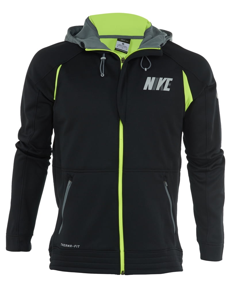 black and volt green hoodie