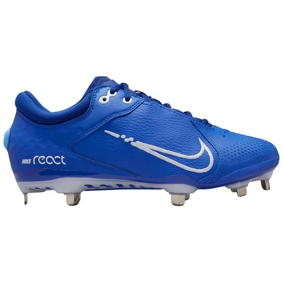 Nike Hyperdiamond 4 Women's Softball Cleats Metal Spikes Elite Royal Blue/White 8.5