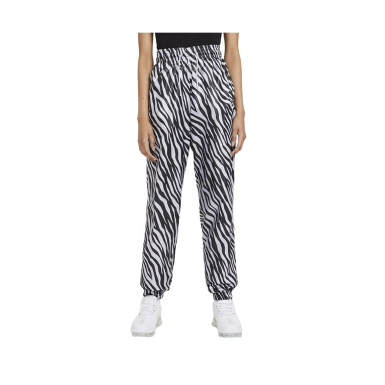 Nike Icon Woven Pant Womens Active Pants Size XS, Color: Black/Purple Zebra  