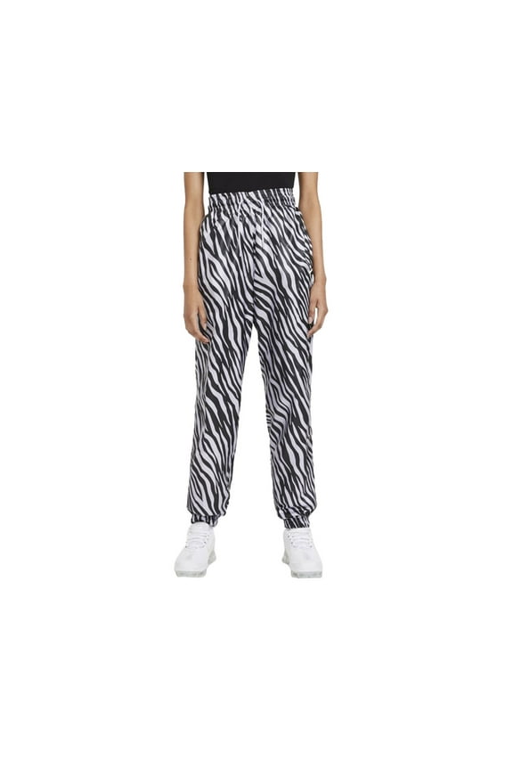 Icon Woven Pant Womens Active Pants Size XS, Color: Black/Purple Zebra