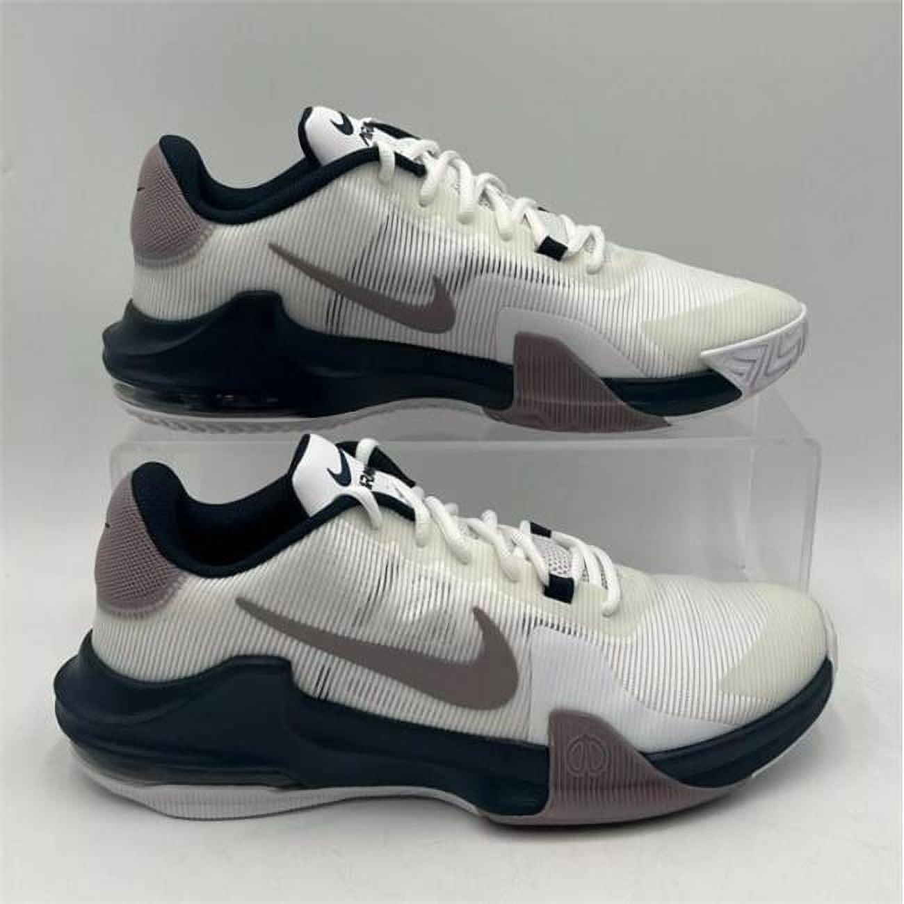 Impact 4 Basketball Shoes Color: White/Armory Navy/Football Grey/Light Violet Ore Size: M 12 / W 13.5