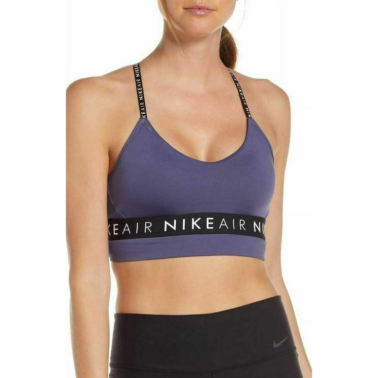 Nike Indy Air Gridiron Blue Light Support Women's Sports Bra Size