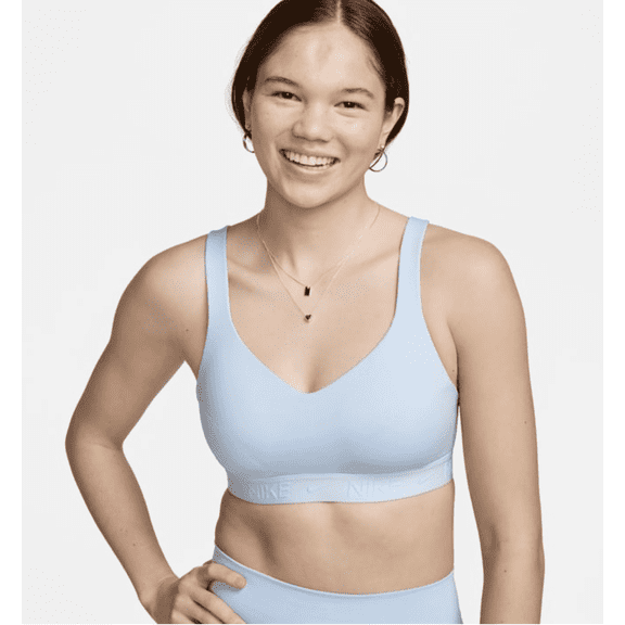 Nike Indy High Support Padded Sports Bra Blue Ex-Large