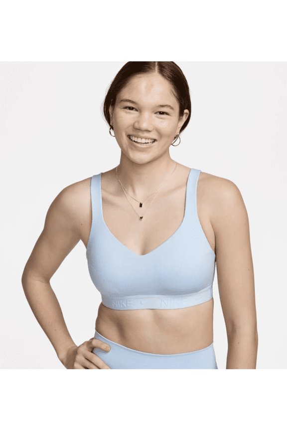 Indy High Support Padded Sports Bra Blue Ex-Large