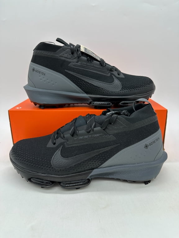 Infinity Tour Next% 2 Men's Size 8.5 Black Gore-Tex Golf Shoes FV4897 002