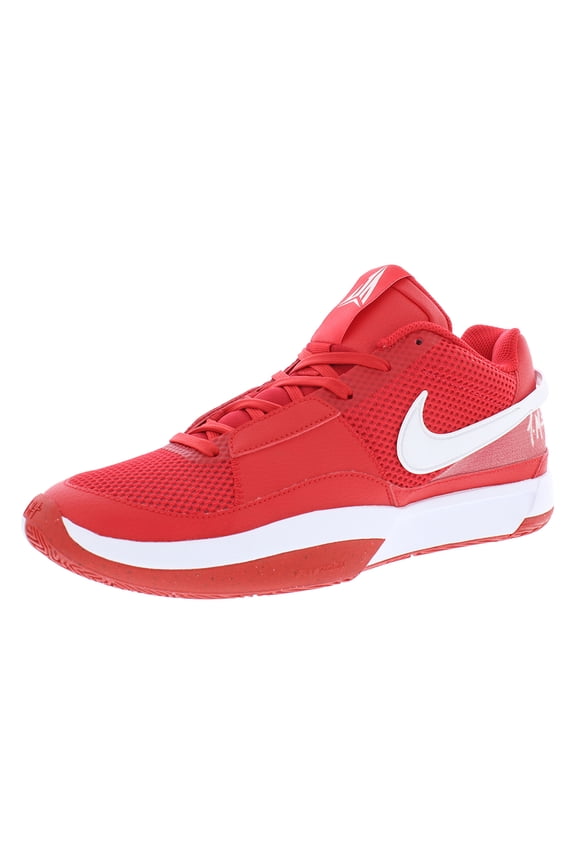 JA 1 TB Unisex Shoes Size 10, Color: University Red/White
