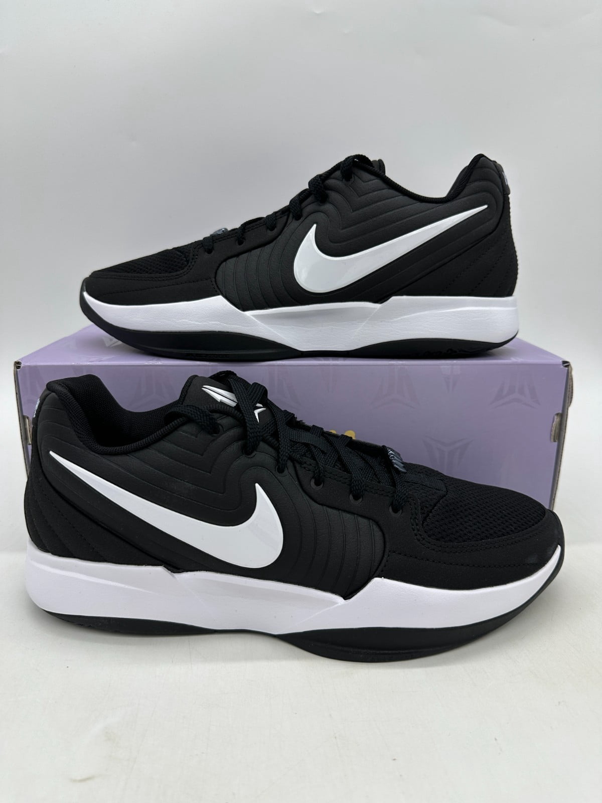 Nike Ja 2 Men\'s Size 11 Black White basketball Athletic Shoes HQ8513 001 Nike Ja 2 Basketball Shoes (Mens Big & Tall Sizes) – BigShoes main image 3