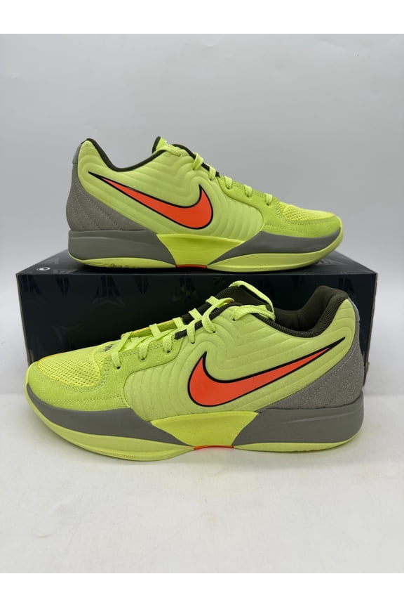 JA 2 Men's Size 11.5 Lemon Twist Neon Basketball Shoes FD7328 701