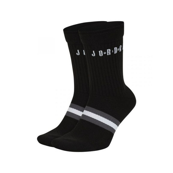 Nike Jorda Sportswear Crew (1 Pair) Mens Athletic Socks Size L, Color: Black/White