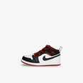 thumbnail image 1 of Toddler's Jordan 1 Mid White/Gym Red-Black (DQ8425 106) - 9, 1 of 4