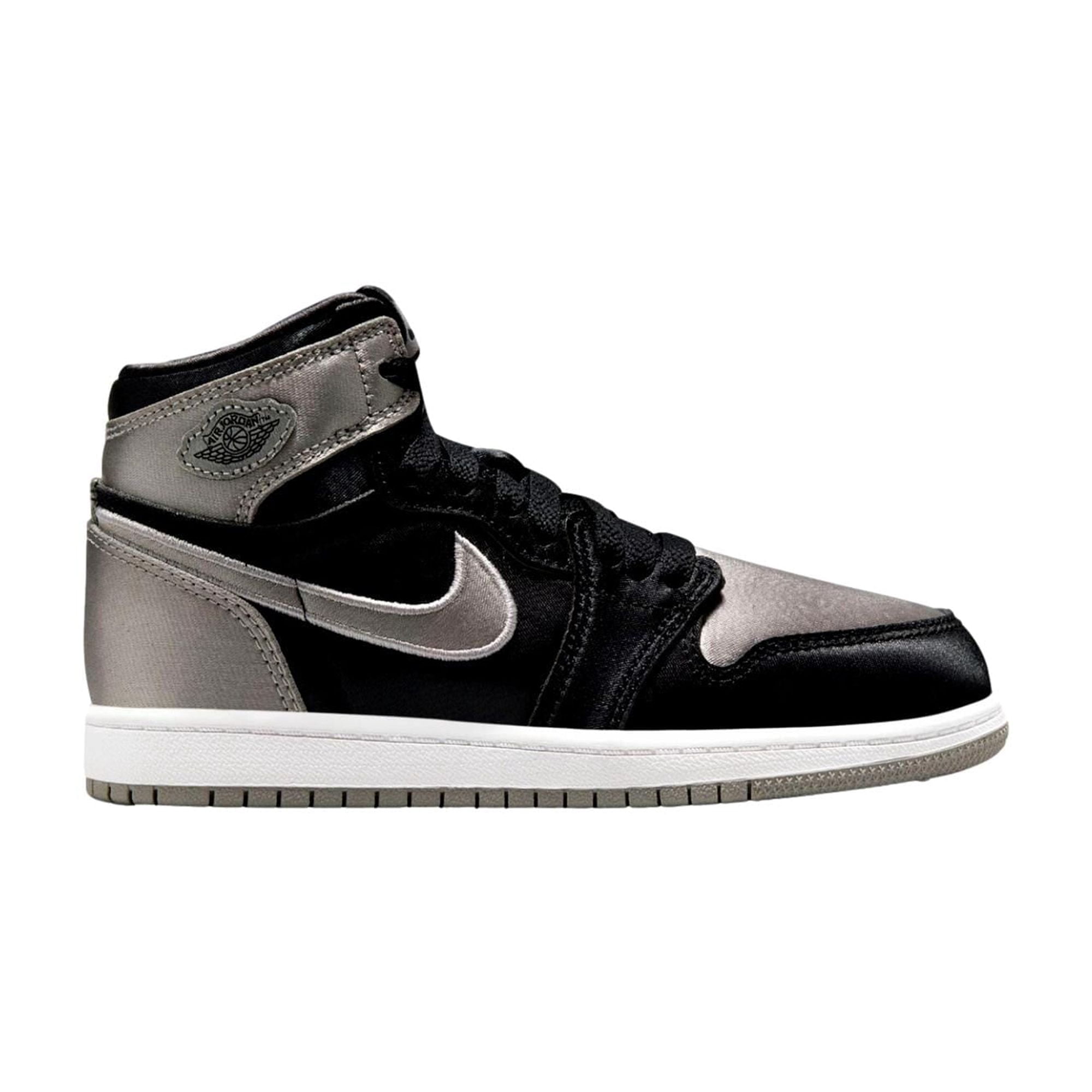 Nike Jordan 1 Retro High OG Black/Medium Grey-White  FD5304-010 Pre-School Size 1.5