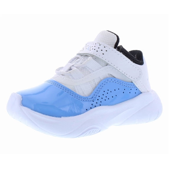 Nike Jordan 11 Comfort Low Infant/Toddler Shoes Size 7, Color: White/University Blue/Black