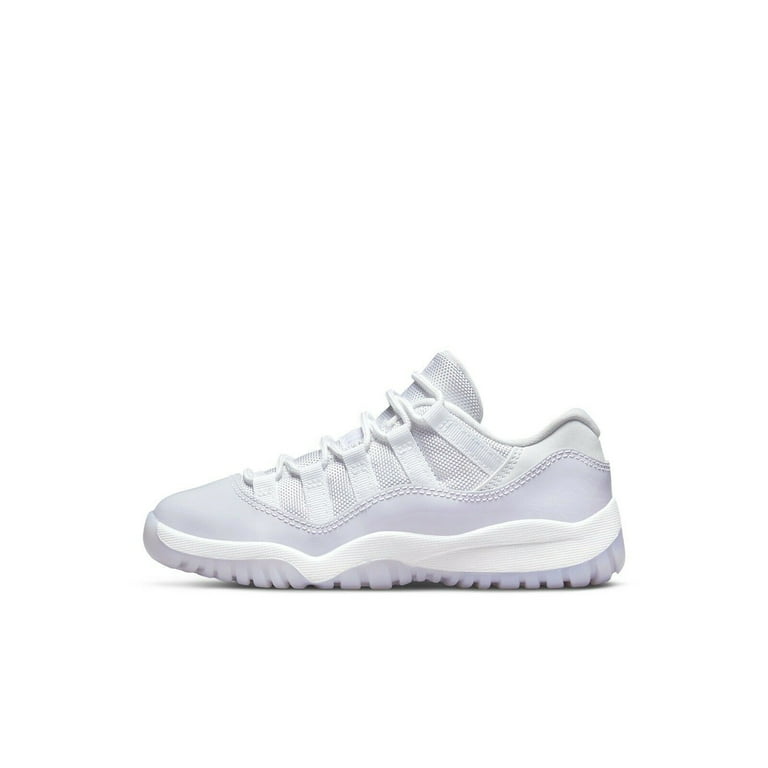 Nike Jordan 11 Retro Low PS Girls Shoes Size 2.5 Color White