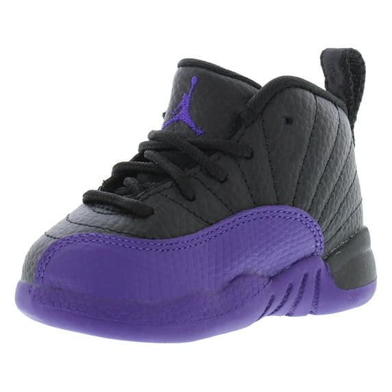 Toddler's Jordan 12 Retro Black/Field Purple (850000 057) - 4
