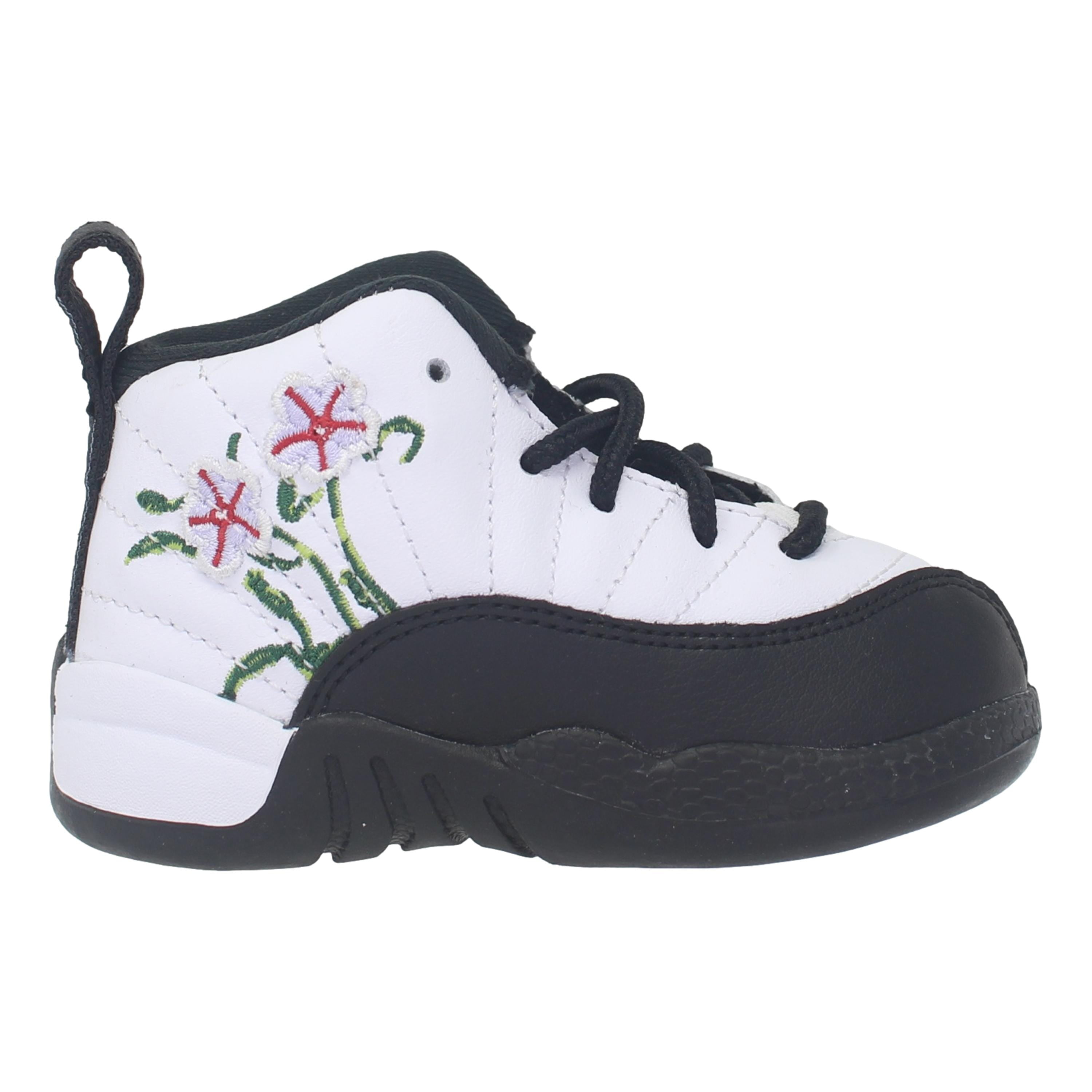 Jordan 12 best sale black and green