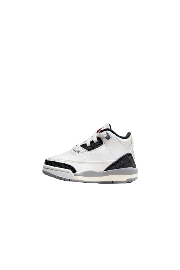 Toddler's Jordan 3 Retro "Cement Grey" Summit Wht/Fire Red (DM0968 106) - 9