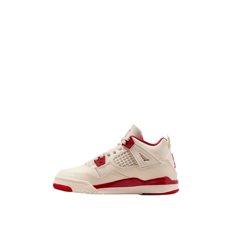 Little Kid's Jordan 4 Retro "Valentine's Day" Pale Ivory/Sierra Red (HV4385 108) - 13