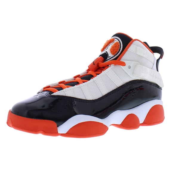 Nike Boy's Rings (Big Kid) White/Team Orange/Black/Sail 5.5 Big Kid M