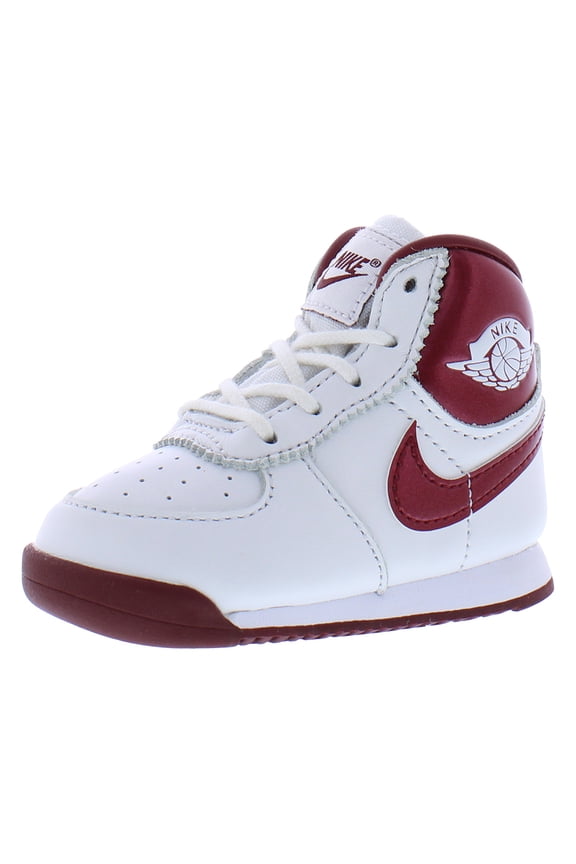 Jordan '85 Leather Infant/Toddler Shoes Size 3, Color: White/Team Red/White