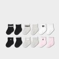 thumbnail image 1 of Nike Jordan Baby Girls Legacy Lighweight Ankle Socks 6 Pack 12-24 Months, 1 of 2