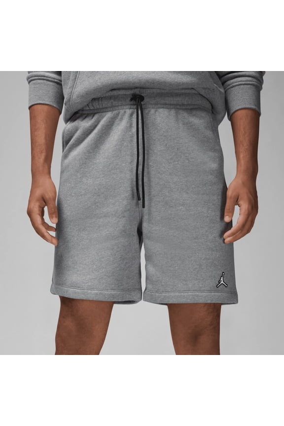 Jordan Essentials Fleece Shorts Carbon Heather/White  DQ7470-091 Men's Size XL