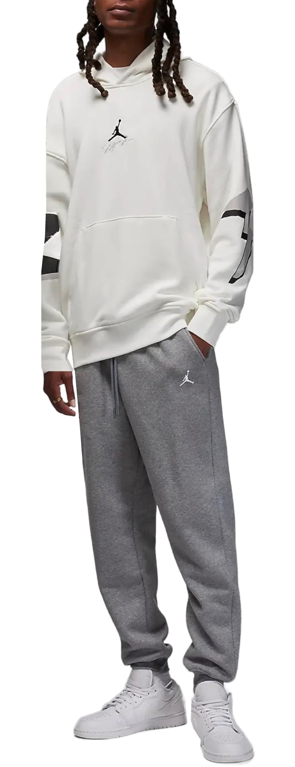 Nike Jordan Essentials Men's Graphic Fleece Pullover Hoodie Size