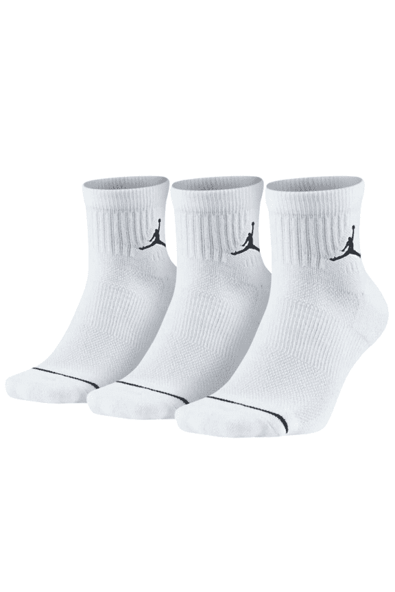 Jordan Everyday Ankle Socks Mens 3 Pairs White Sportswear DX9655 100 Size M
