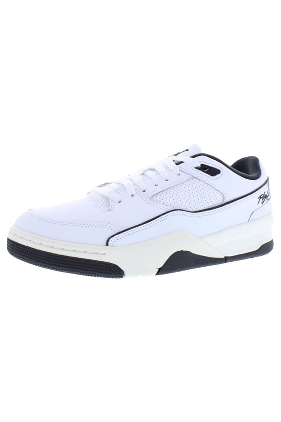 Jordan Flight Court Leather Mens Shoes Size 9, Color: White/Sail/Black