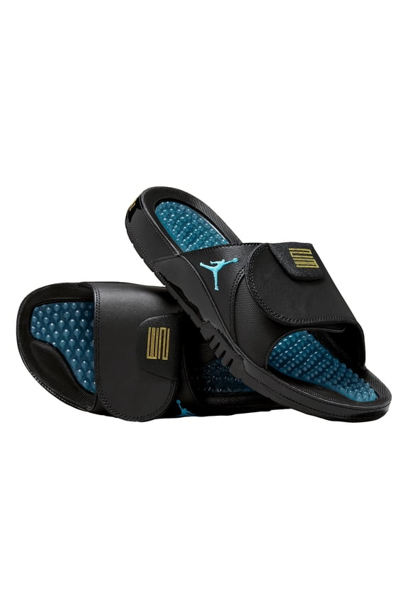 Men's Jordan Hydro XI Retro Black/Gamma Blue-Varsity Blue (FN2452 047) - 12