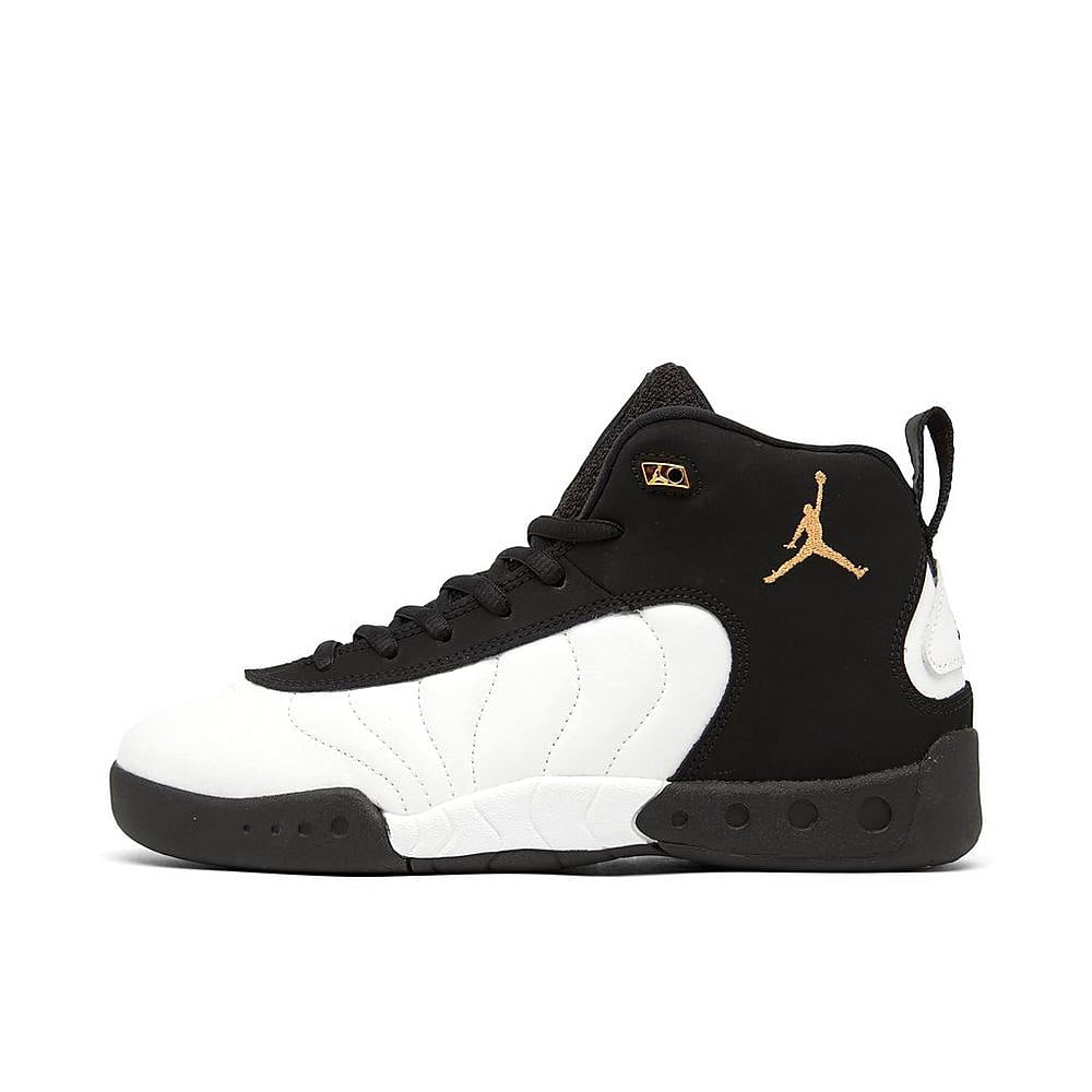 Nike Jordan Jumpman Pro PS Boys Shoes Size 13, Color Black/White/Metallic Gold
