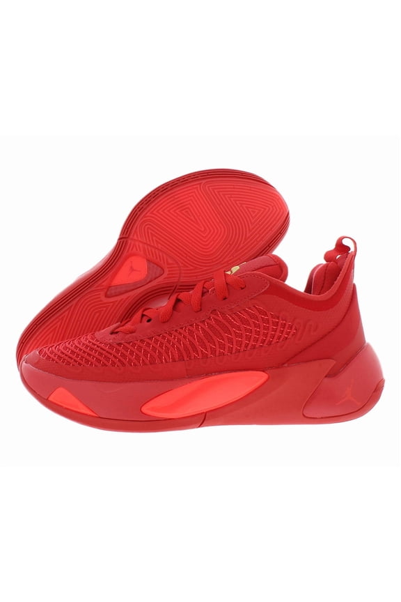 Jordan Luka 1 GS Boys Shoes Size 7, Color: University Red/Metallic Gold/Bright Crimson