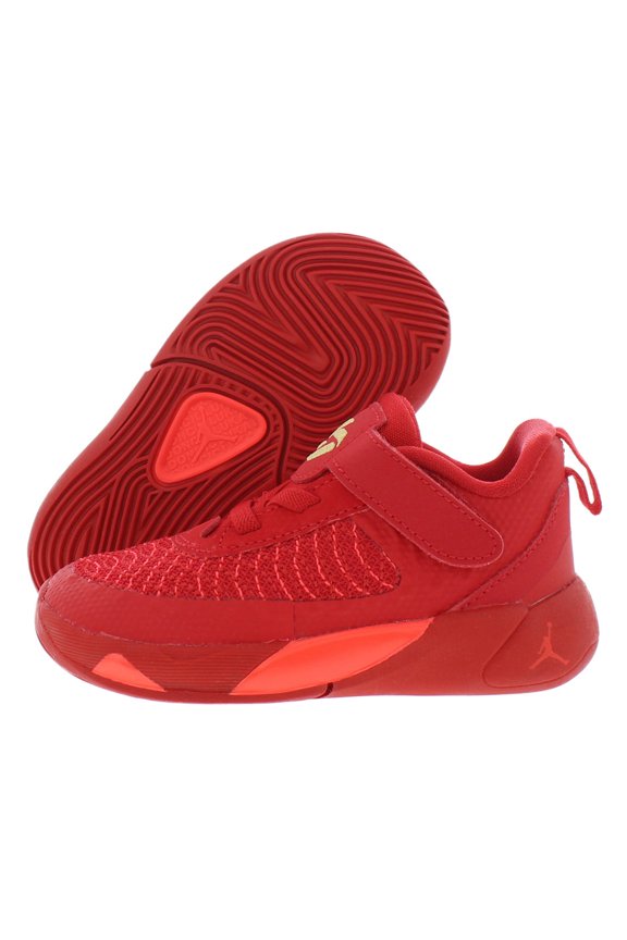 Jordan Luka 1 Infant/Toddler Shoes Size 4, Color: University Red/Metallic Gold