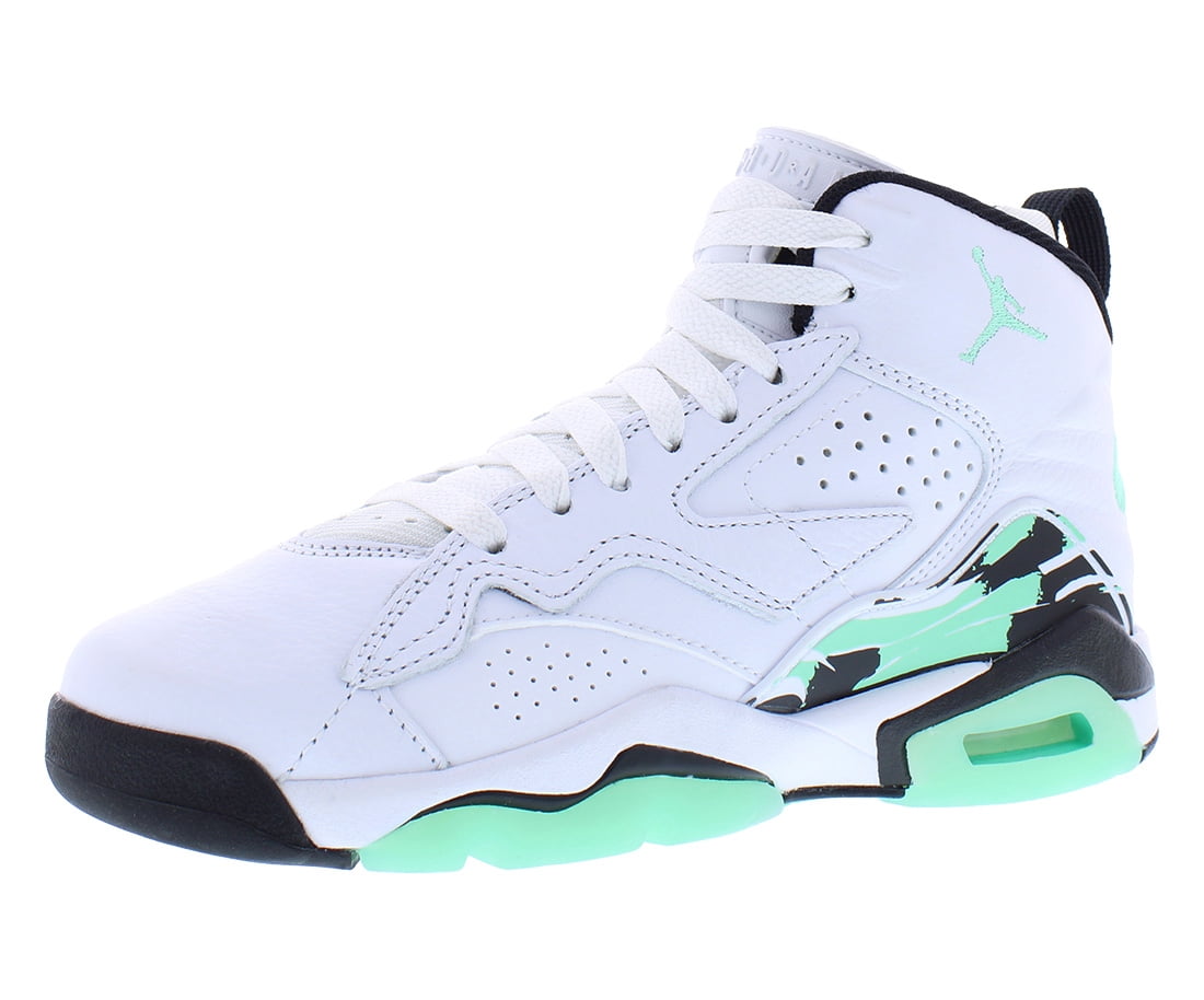 Nike Jordan MVP GS Boys Shoes Size 5, Color: White/Green Glow/Black