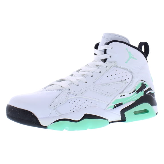 Nike Jordan MVP Leather Mens Shoes Size 13, Color: White/Green Glow/Black