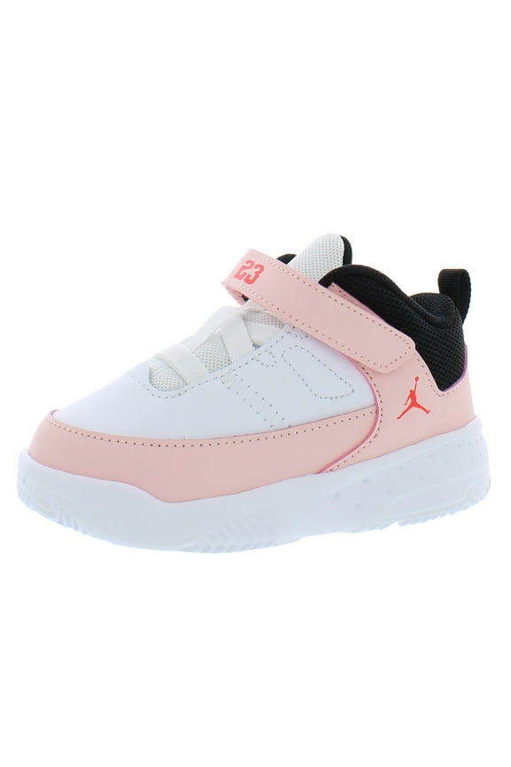 Jordan Max Aura 3 Infant/Toddler Shoes Size 7, Color: White/Atmosphere/Infrared 23