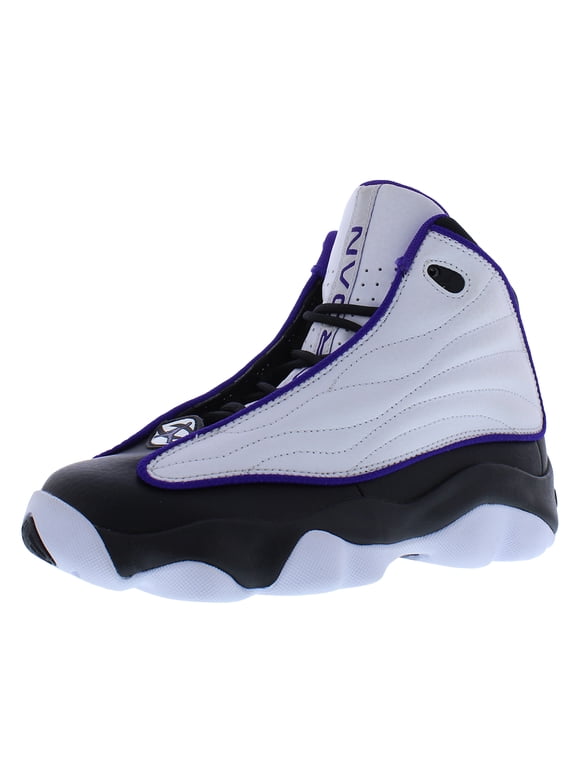 Jordan Pro Strong GS Girls Shoes Size 5, Color: White/Electro Purple/Black