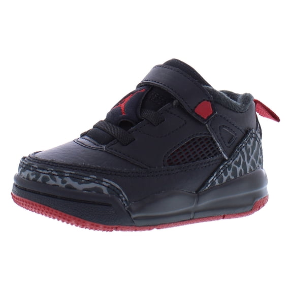 Nike Jordan Spizike Low Leather Infant/Toddler Shoes Size 8, Color: Black/Gym Red/Cool Grey