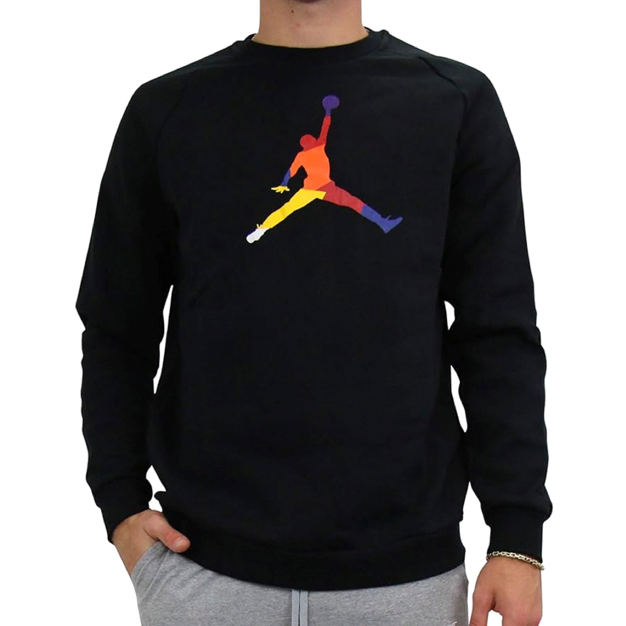 Nike Jordan Sports DNA HBR Black Fleece Crewneck Sweatshirt Small Walmart Business Supplies