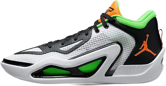Nike Jordan Tatum 1 Mens Size: 9 Basketball Shoes White Black Green DZ3324-108 Nike Jordan Tatum 1 Basketball Shoes  main image 2