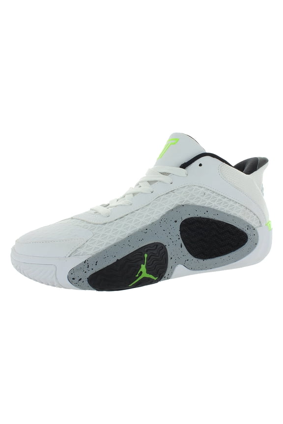 Jordan Tatum 2 GS Boys Shoes Size 7, Color: White/Electric Green/Black