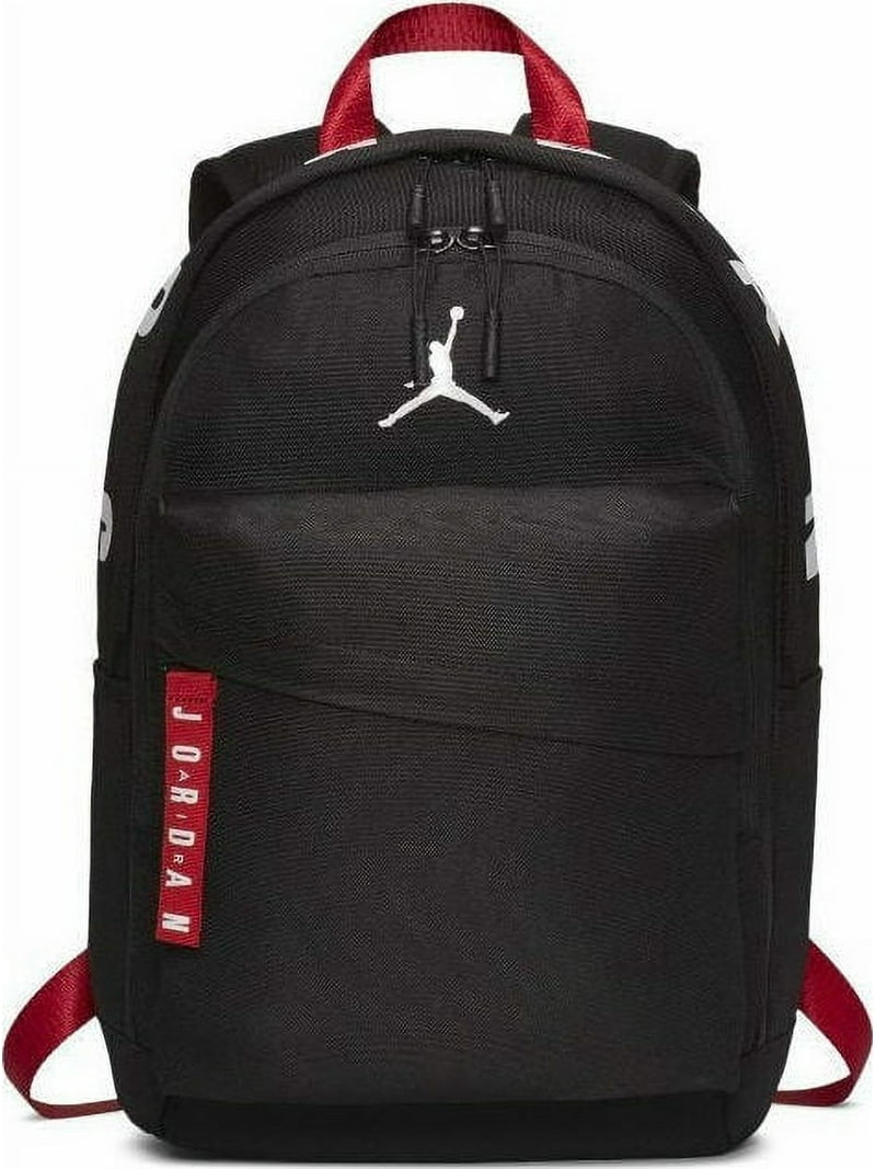 Nike Jordan Air Patrol Large White Backpack, Black/Red, Bookbag