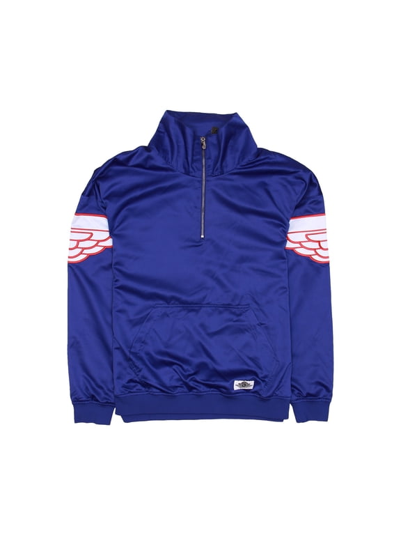 Jordan Wings Classic Mens Half Zip Pullover Jacket (Medium, Royal Blue)